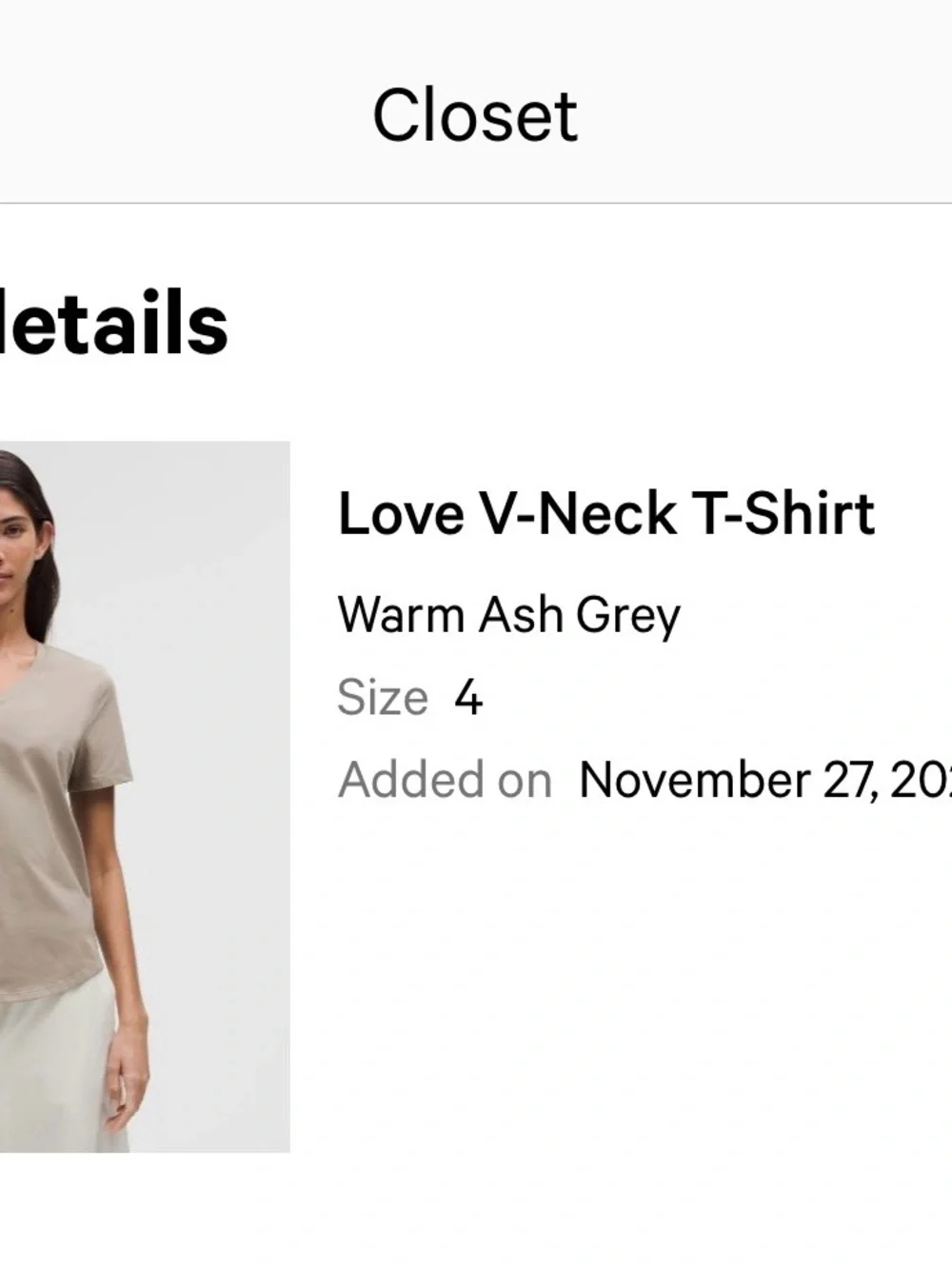 Lululemon Love V-Neck Tshirt